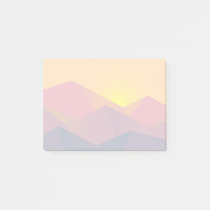 Post-it® Minimaliste géométrique des montagnes russes