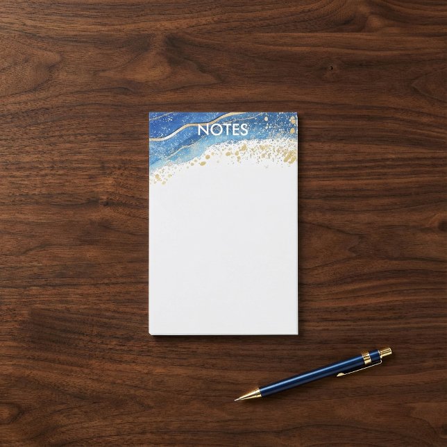 Post-it® Minimaliste Gold Splatter (Gold Splatter Minimalist Post-it Notes.)