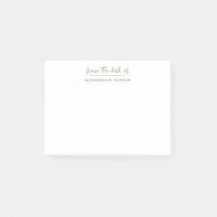 Post-it® Minimaliste Moderne Du Bureau De Vert Sauge