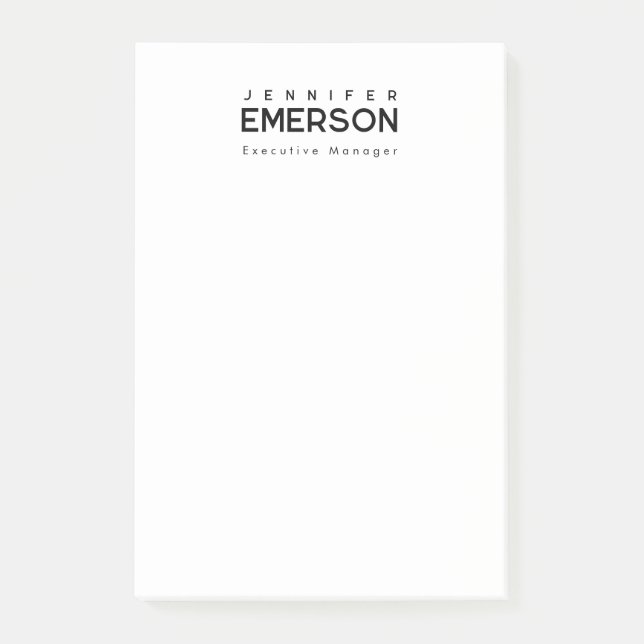 Post-it® Minimaliste moderne professionnel plain  (Devant)