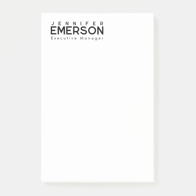 Post-it® Minimaliste moderne professionnel plain  (Devant)