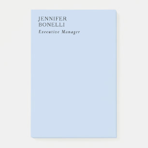 Post-it® Minimaliste moderne professionnel tendance bleu pâ