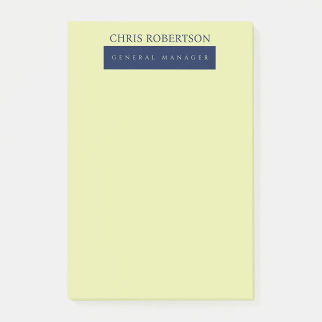 Post-it® Minimaliste Moderne Simple (Devant)
