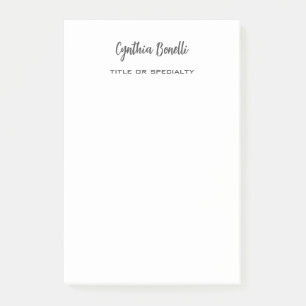 Post-it® Minimaliste Professionnel Moderne manuscrit
