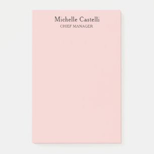Post-it® Minimaliste Professionnel Unique Classique Pastel
