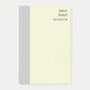 Post-it® Minimaliste Signature Crème Gris Moderne