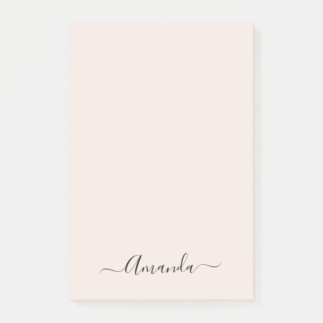 Post-it minimaliste Soft Pink tendance (Devant)