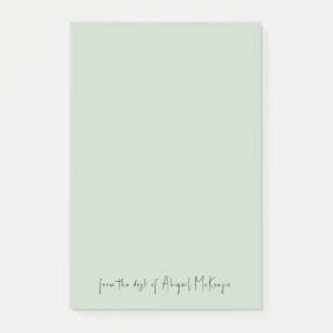 Post-it® Mint 4x6 du bureau du script