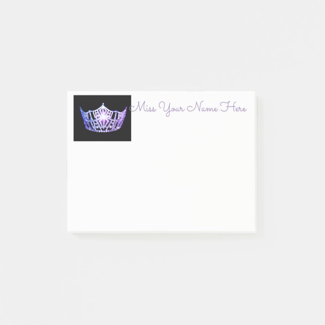 Post-it® Miss America Lavender Crown Post-it-Notes (Devant)