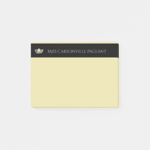 Post-it® Miss America Platinum Crown & Name Post-it-Notes