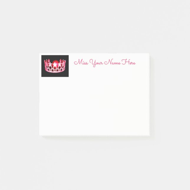 Post-it® Miss USA Cherry Crown Post-it Notes (Devant)