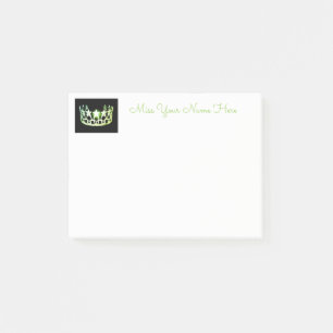 Post-it® Miss USA Lime Green Crown Post-it-Notes