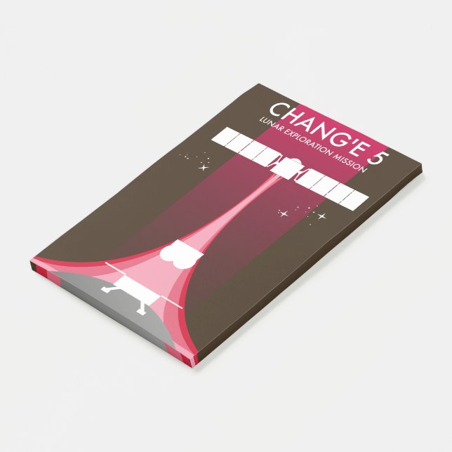 Post-it® Mission d'exploration lunaire de Chang'e 5 (Incliné)