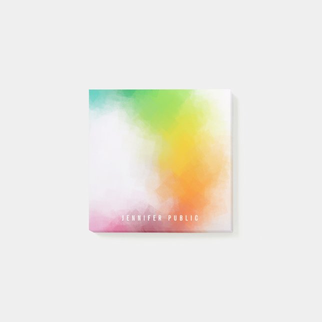 Post-it® Modèle d'art Abstrait moderne et coloré (Devant)