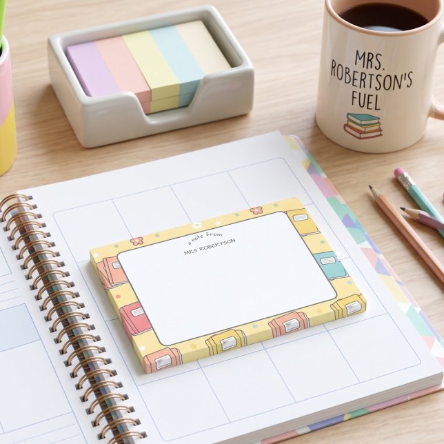 Post-it® Modèle de livre pour l'appréciation des enseignant (Créateur téléchargé)