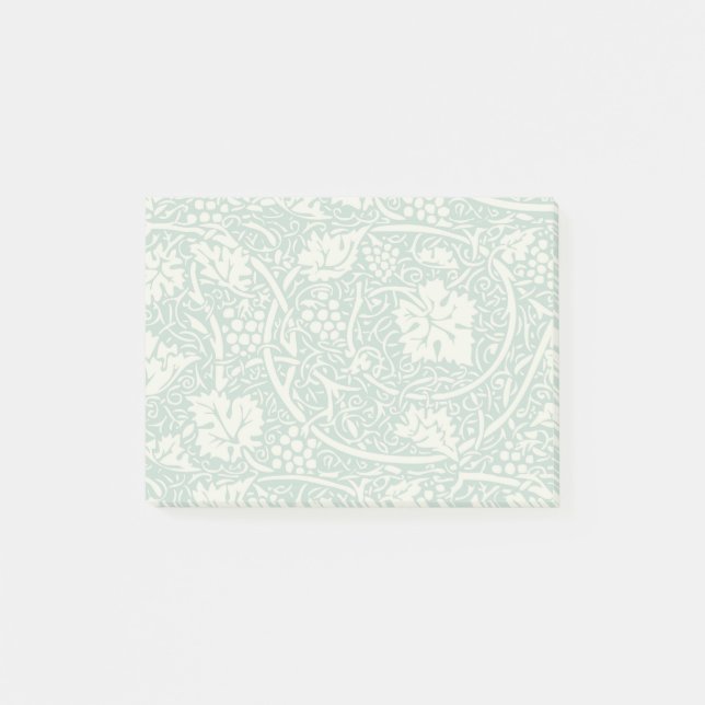 Post-it® Modèle de raisin de William Morris sarcelle turquo (Devant)