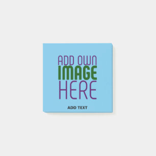 POST-IT® MODÈLE DE TEXTE D'IMAGE BLEU SKY SWAG MODERNE MODI