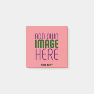 POST-IT® MODÈLE DE TEXTE D'IMAGE ROSE MODERNE ÉDITABLE SAUM