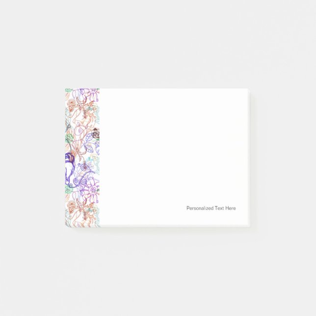 Post-it® Modèle floral 12 (Devant)