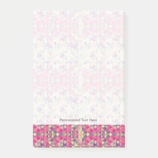 Post-it® Modèle géométrique de hippies vintages (Devant)