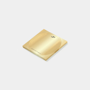 Post-it® Modèle monogramme moderne et élégant de Faux Go