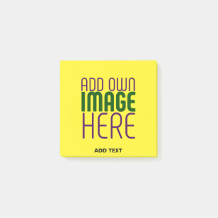 POST-IT® MODÈLE TEXTE D'IMAGE JAUNE LUMINEUSE MODERNE