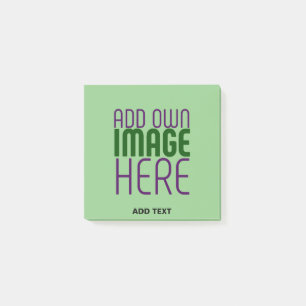 POST-IT® MODÈLE TEXTE D'IMAGE VERTE MINT MODERNE
