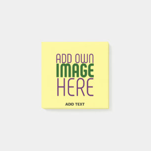 POST-IT® MODÈLE TEXTE MODERNE PASTEL JAUNE D'IMAGE