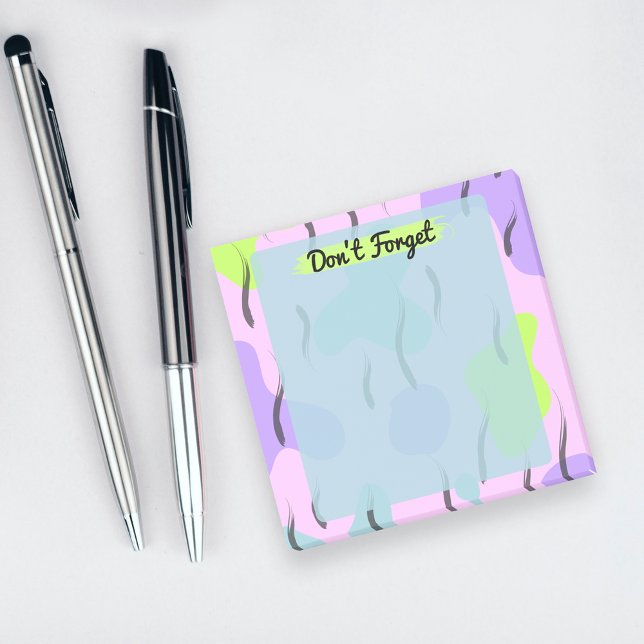Post-it® Modern Artistic Pastel Paintbrush Don't Forget (Créateur téléchargé)