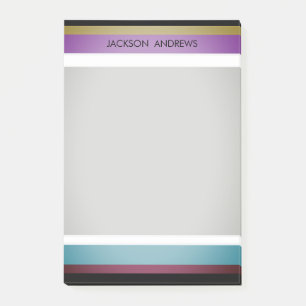 Post-it® Modern Bold Personnalisé Nom Cool mou