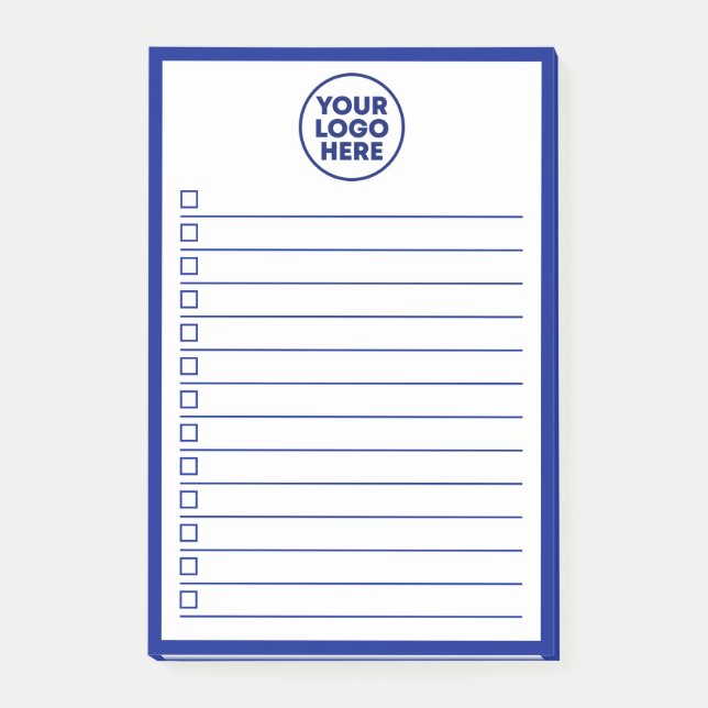 Post-it® Modern Business Logo Navy Blue To Do List (Devant)