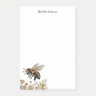 Post-it® Moderne Abeille à Miel Personnalisée Vintage