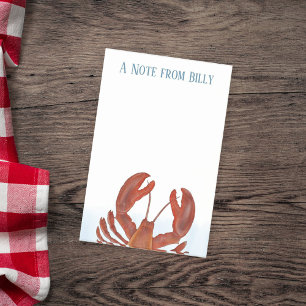 Post-it® Moderne Chic Homard Rouge Fruits de Mer Fantaisist