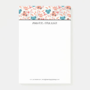 Post-it® Moderne Cute Koala et fleurs florales