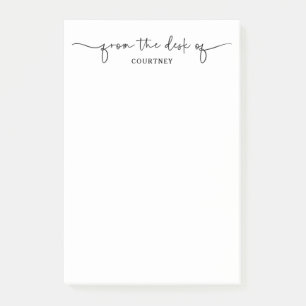 Post-it® Moderne Du Bureau De Blanche Noir Laveur De Script