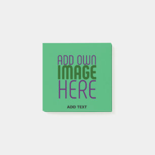 POST-IT® MODERNE ÉDITABLE EMERALD GREEN IMAGE MODÈLE TEXTE