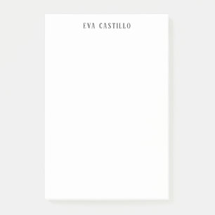 Post-it® Moderne Élégant Simple Blanc Professionnel Propre