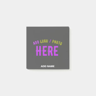 POST-IT® MODERNE MODERNE PERSONNALISABLE GRAY VÉRIFIÉ