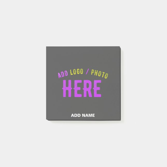 POST-IT® MODERNE MODERNE PERSONNALISABLE GRAY VÉRIFIÉ (Devant)