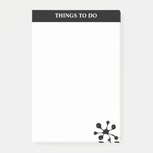 Post-it® Moderne noir et blanc élégant