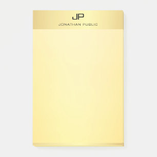 Post-it® Moderne professionnel Gold look Modèle élégant