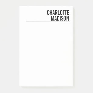 Post-it® Moderne Simple Blanc Tendance Minimaliste Simple 