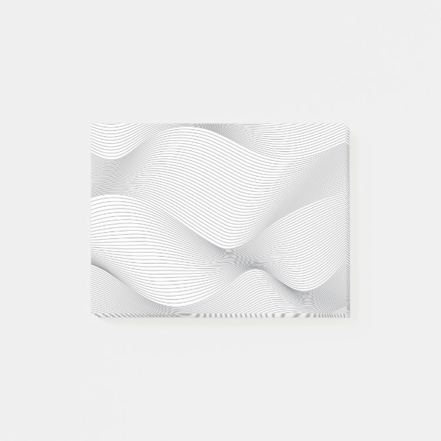 Post-it® Moderne, simple, cool, motif de vague de mouvement (Devant)