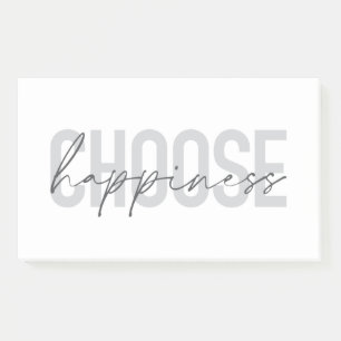 Post-it® Moderne, simple, inspirant "Choisissez le bonheur"