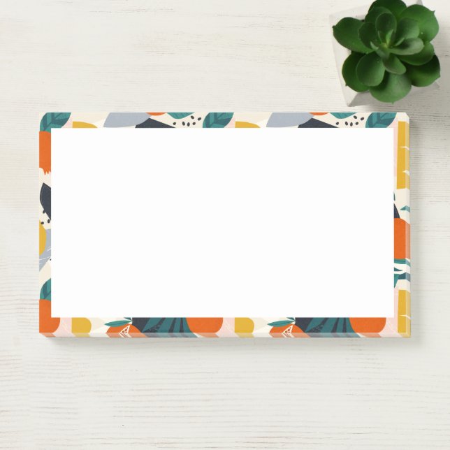 Post-it® Moderne tendance Preppy Chic Apricot et Feuille (Bureau)