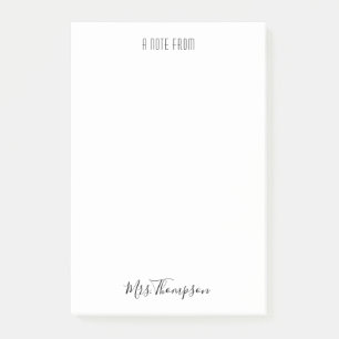 Post-it® Moderniser Une Note Du Nom De L'Enseignant Publier
