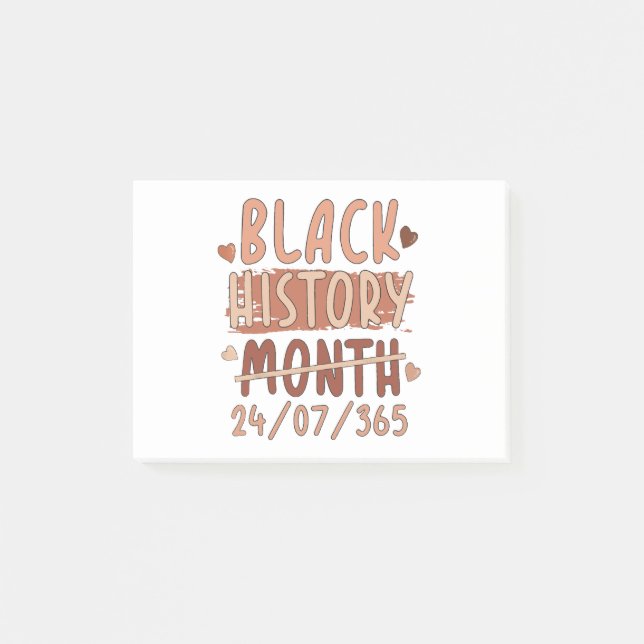 Post-it® Mois de l'histoire des Noirs Afro Mélanine Femmes  (Devant)