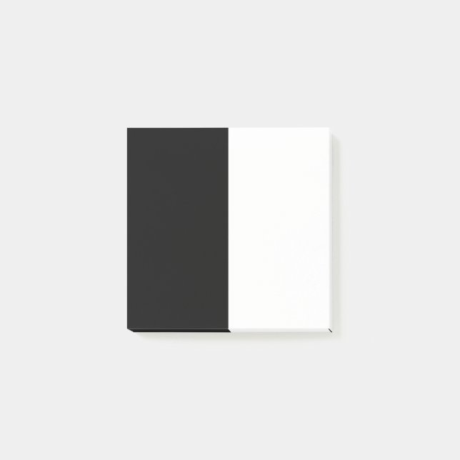 Post-it® moitié blanc noir moitié noir moitié noir blanc (Devant)