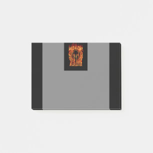 Post-it® Molon Labe Laurels guerrier spartiate en feu