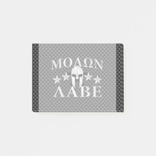 Post-it® Molon Labe Spartan Warrior 5 étoiles Carbon